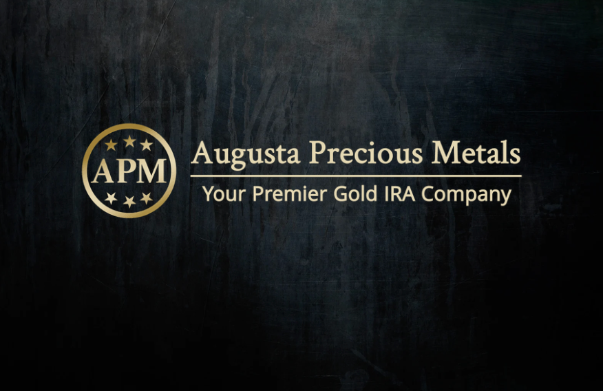 Augusta Precious Metals Logo on a dark metal background